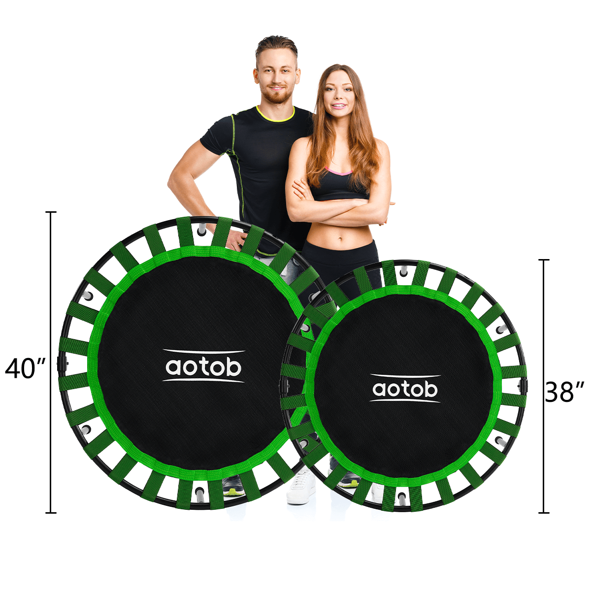 mini trampoline size-Aotob