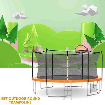 15ft Outdoor Trampoline Guide: How Many Springs, Weight Capacity & Moving Tips