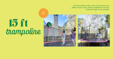 15ft Trampoline – Safe, Durable & Fun Activity