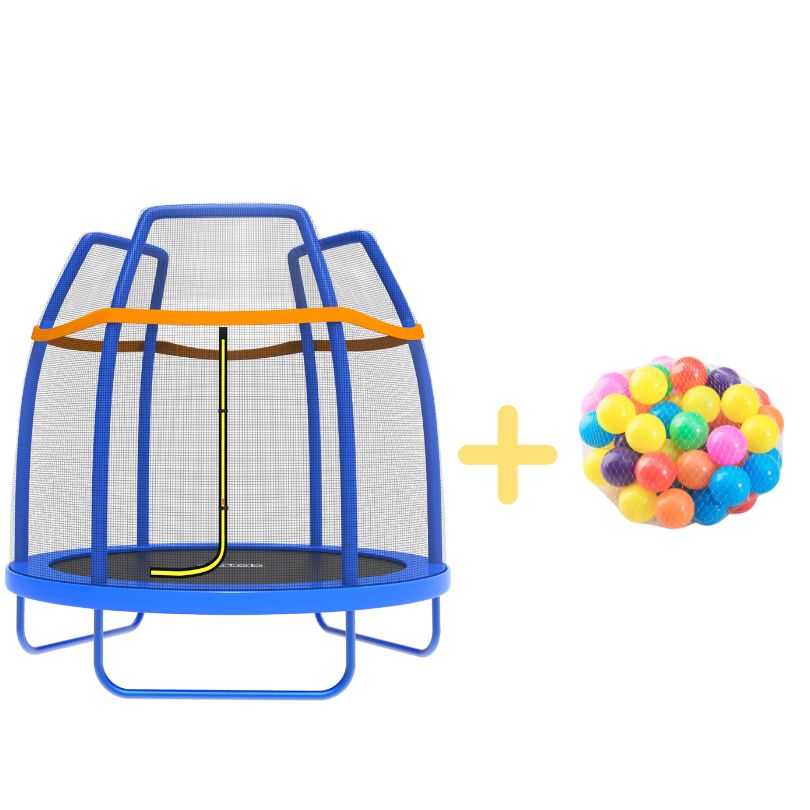 trampoline with balls