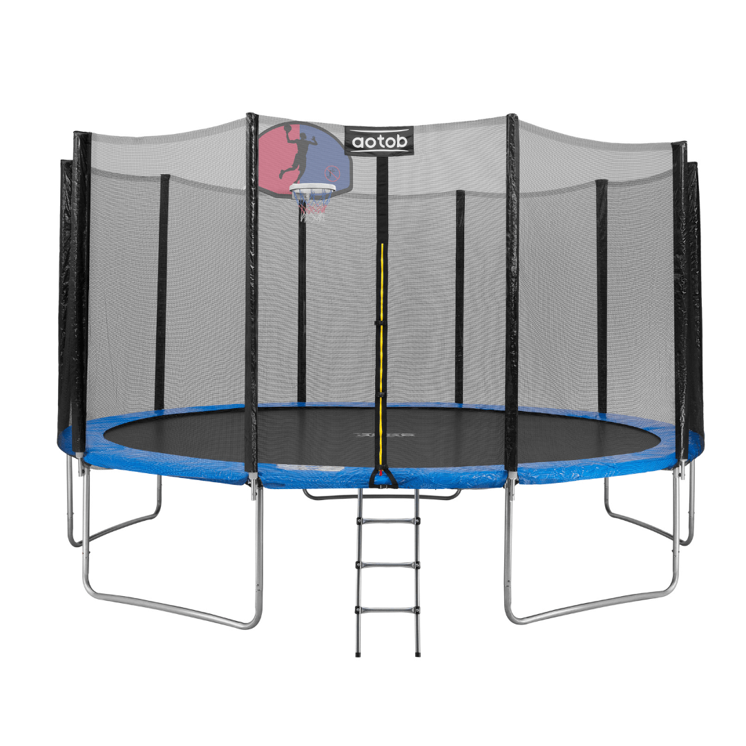 14 15ft Out-Net Round Trampoline