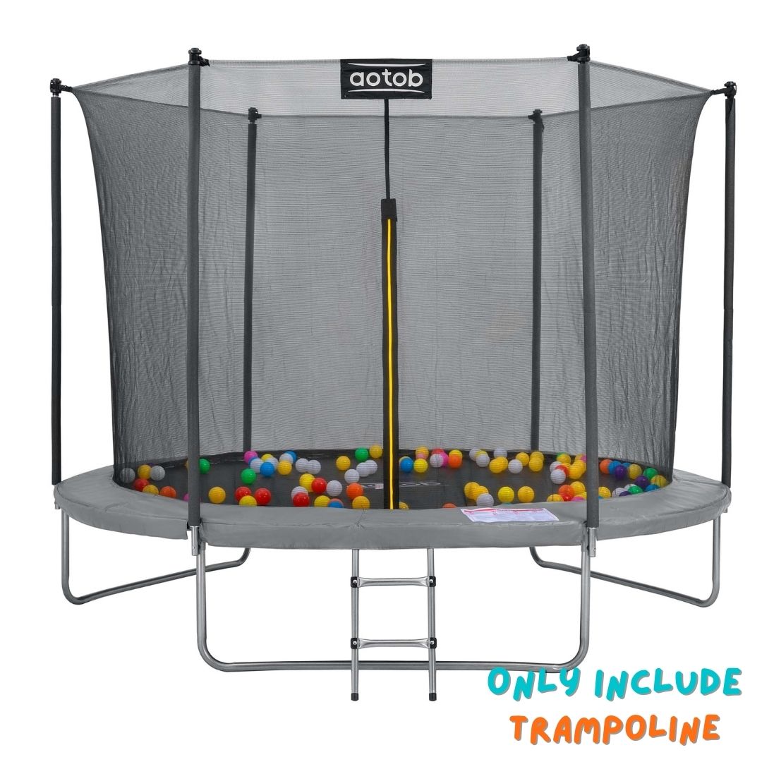 8 10ft In-Net Round Trampoline