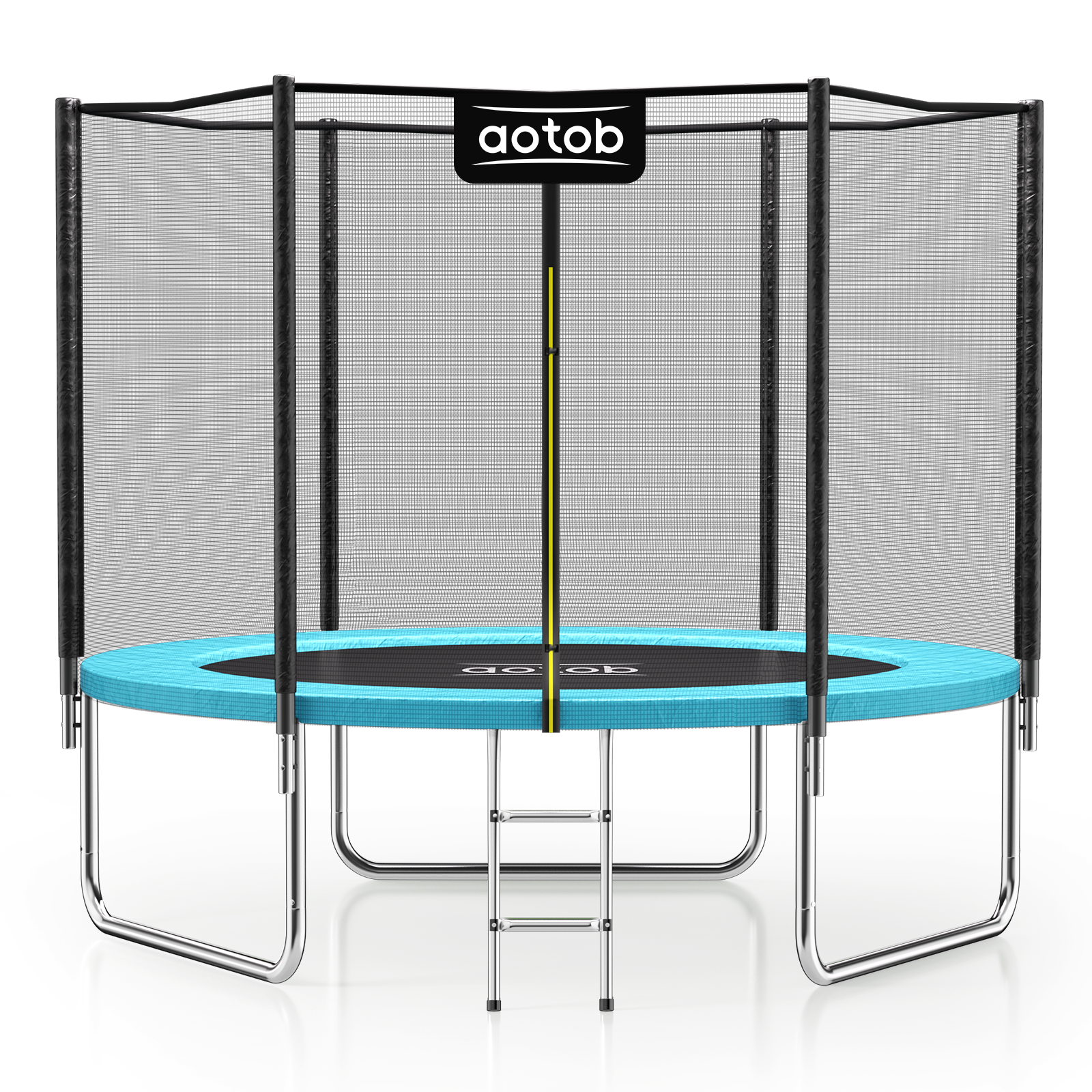 8ft Heavy Duty Outdoor Trampoline for Kids & Adults