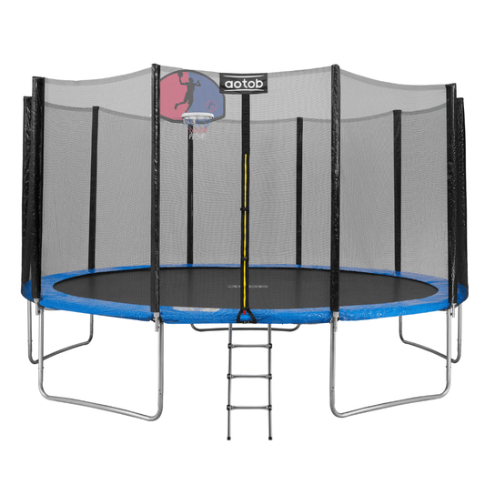 14 15ft Out-Net Round Trampoline