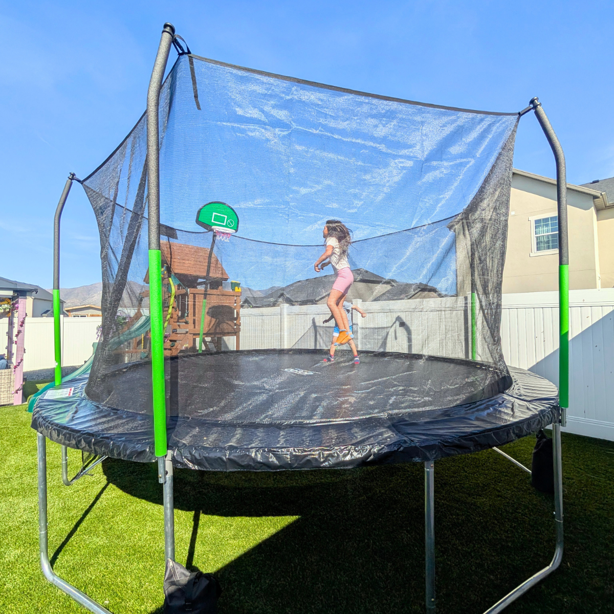 14 ft trampoline tent 14 ft 1400lbs Heavy Duty Outdoor Trampoline for Kids & Adults