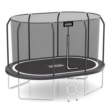 Aotob Oval Trampoline With Enclosure Net