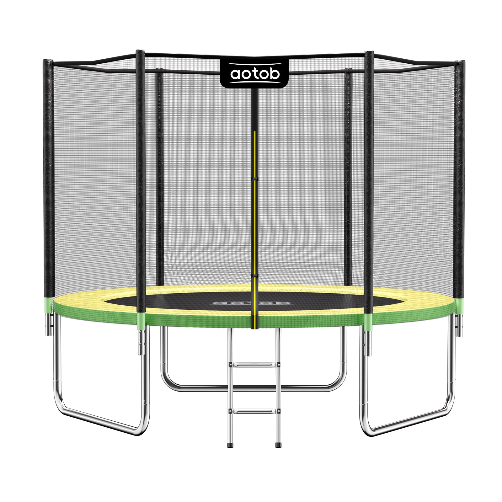 8ft Heavy Duty Outdoor Trampoline for Kids & Adults