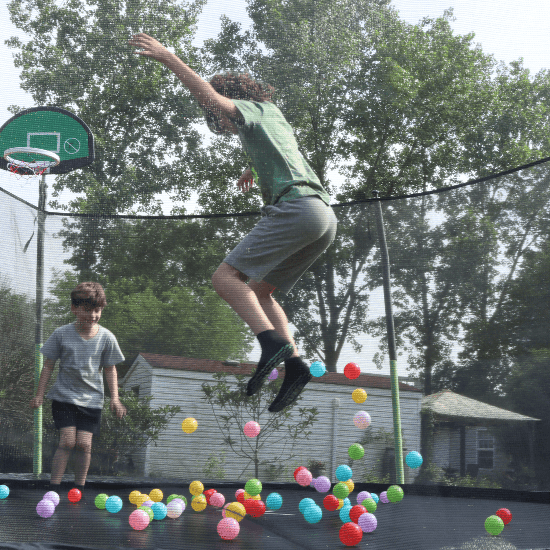 14ft trampoline with ball-Aotob