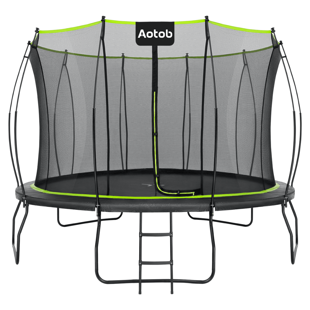 12ft Steedy Wind Fiber Round Trampoline For Adults