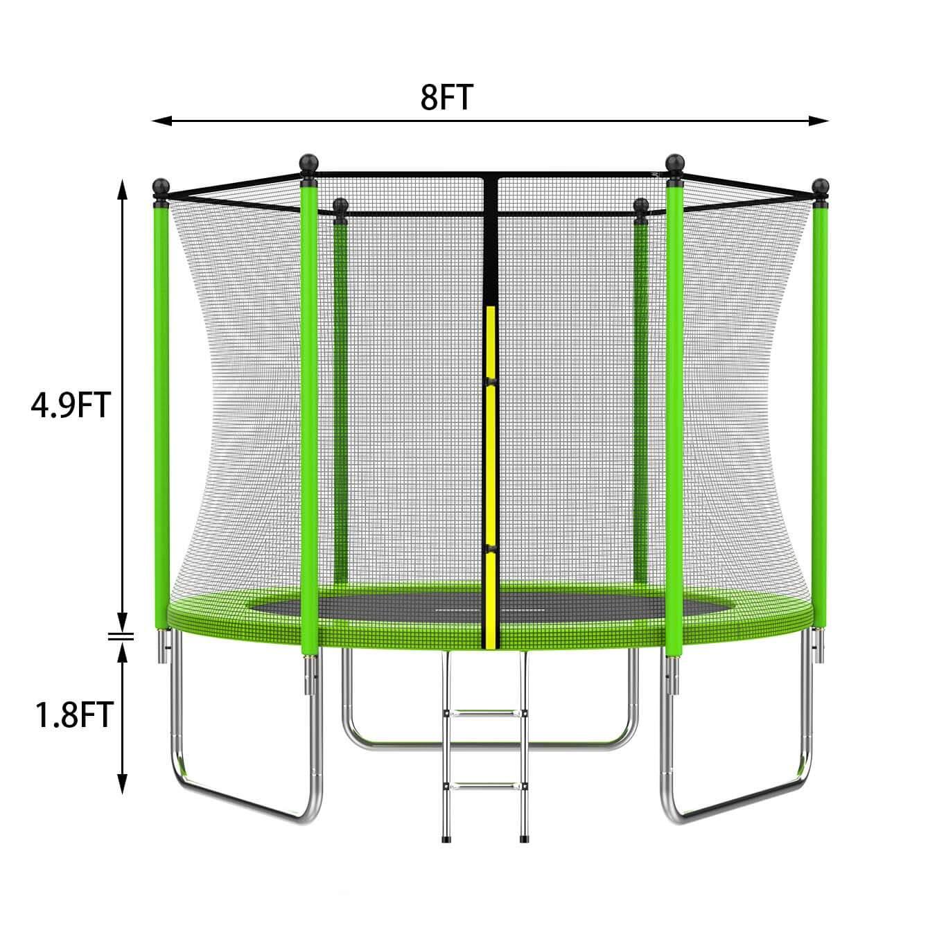 trampoline size